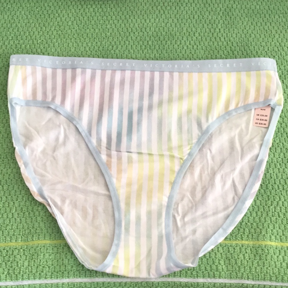 NWT Victoria's Secret Women’s Pastel Striped Panties